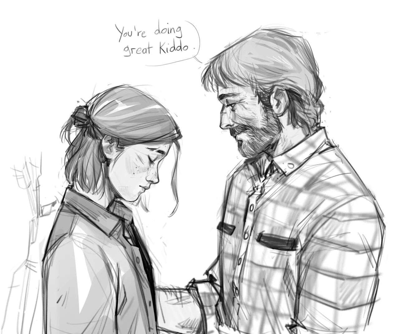 The last of us 2 Art Джоэл и Элли. Джоэл the last of us арт. Two artists