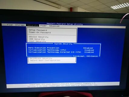 Hewlett packard setup