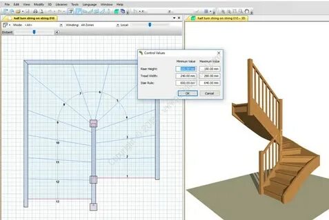 3d калькулятор лестницы