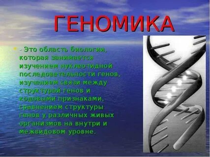 Геномика это