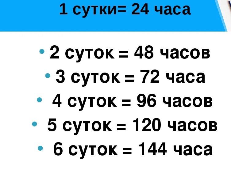 Сколько часов в 7 сутках