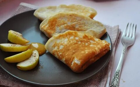 Блины с яблоками рецепт
