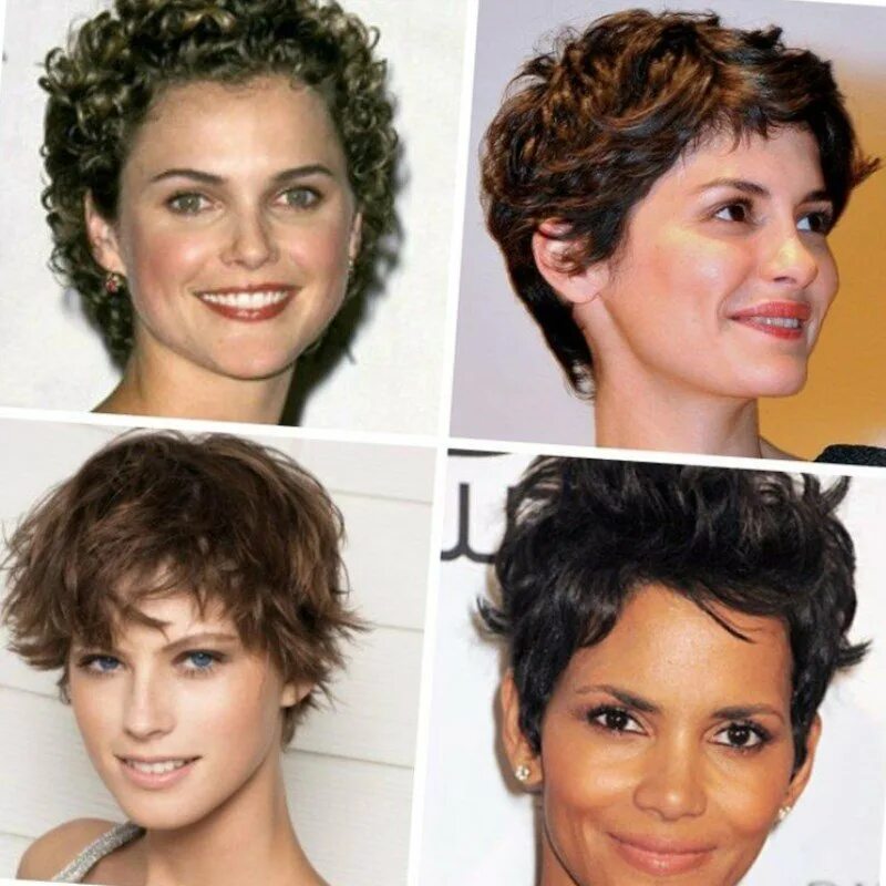 Coolest Ideas Of Short Curls for Women 2018 Cabelo curto encaracolado, Penteado 