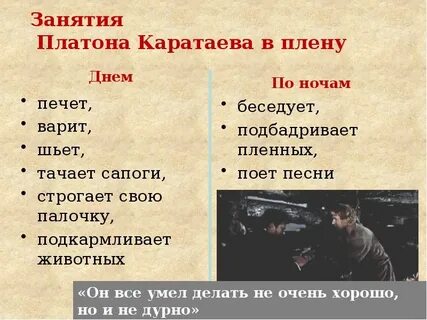 Слова каратаева