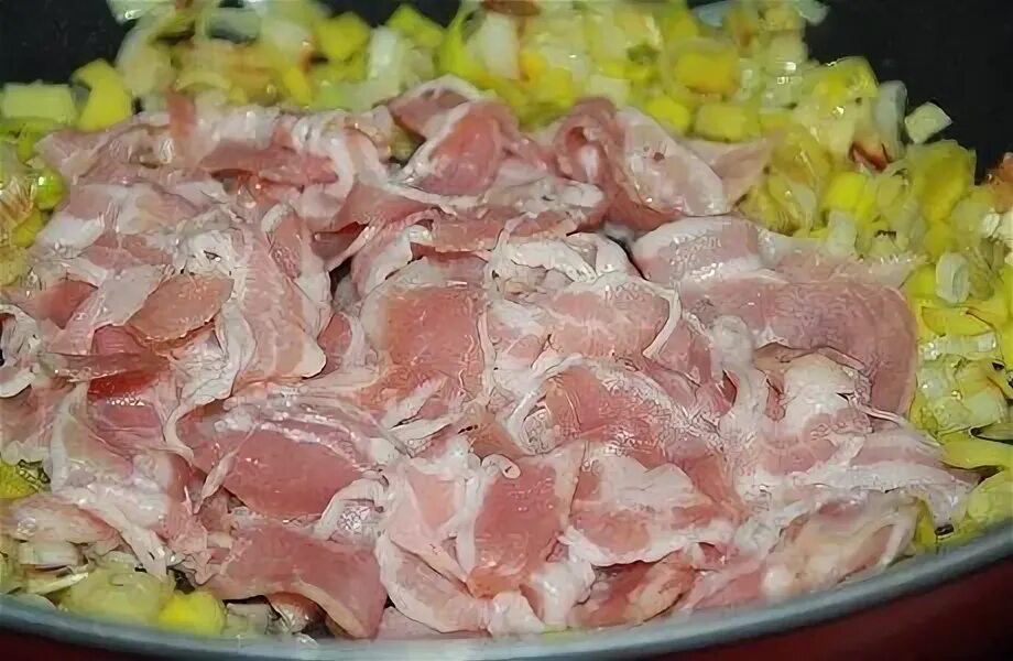 Горох с беконом