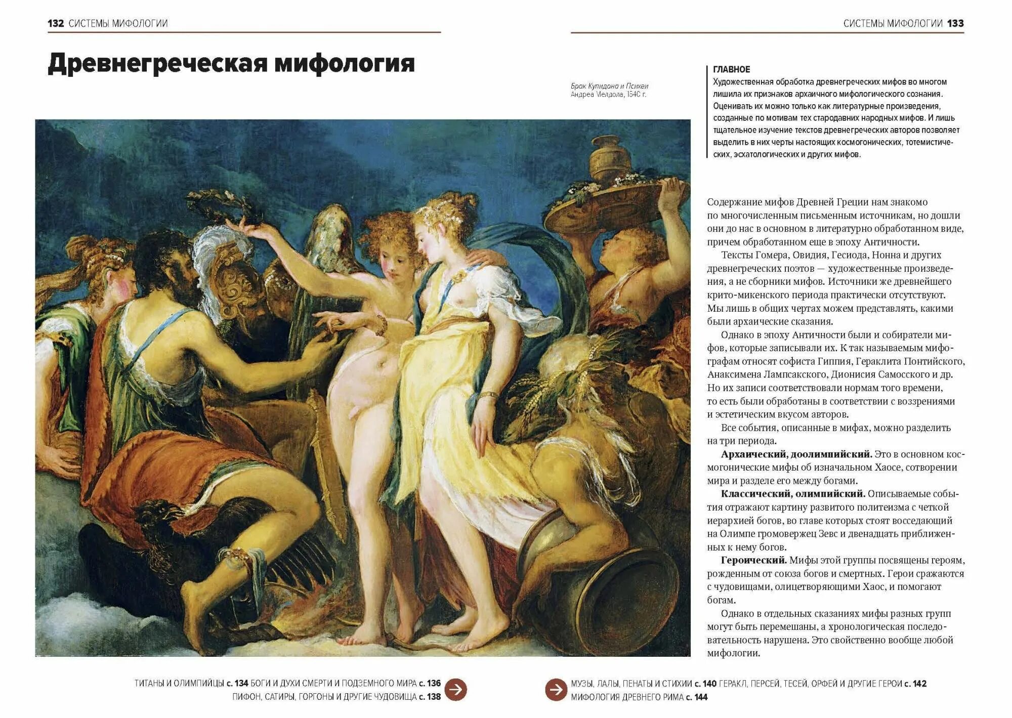 Краткое содержание мифологии