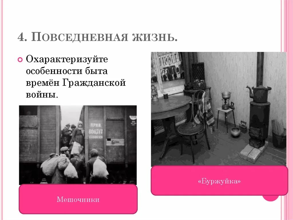 Особенности быта времен гражданской войны. Повседневная жизнь в годы гражданской войны. Повседневная жизнь и быт в годы гражданской войны.