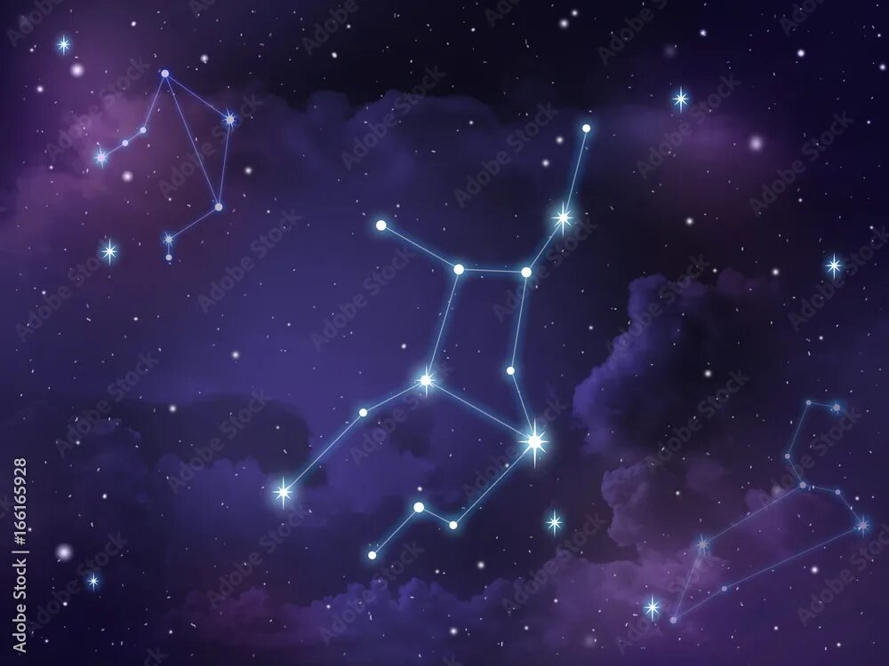 Virgo constellation star Zodiac Фотографія Stock Adobe Stock