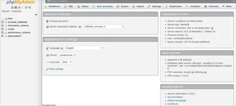 Server variables