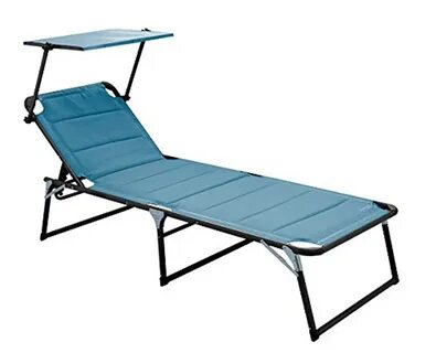 Купить садовые лежаки Meerweh Meerweh Aluminium Gartenliege XXL mit Dach Dreibei
