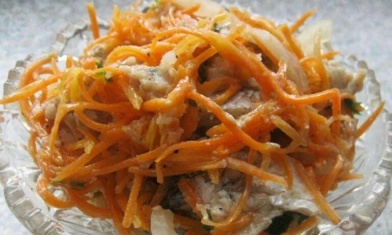 Хе с судаком и морковью