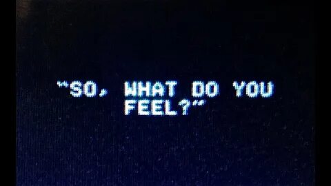 But i feel now