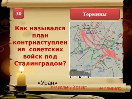 План контрнаступления советских войск