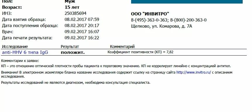 К вечеру поднимается 37.2. Отношение оптической плотности пробы пациента к пороговому.