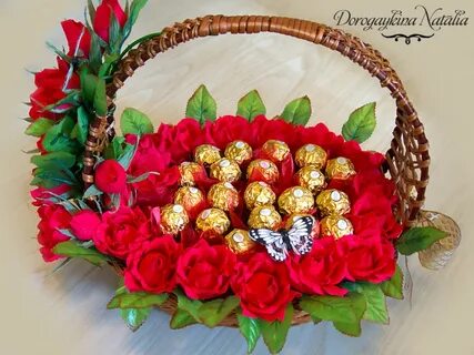Корзина из конфет своими руками