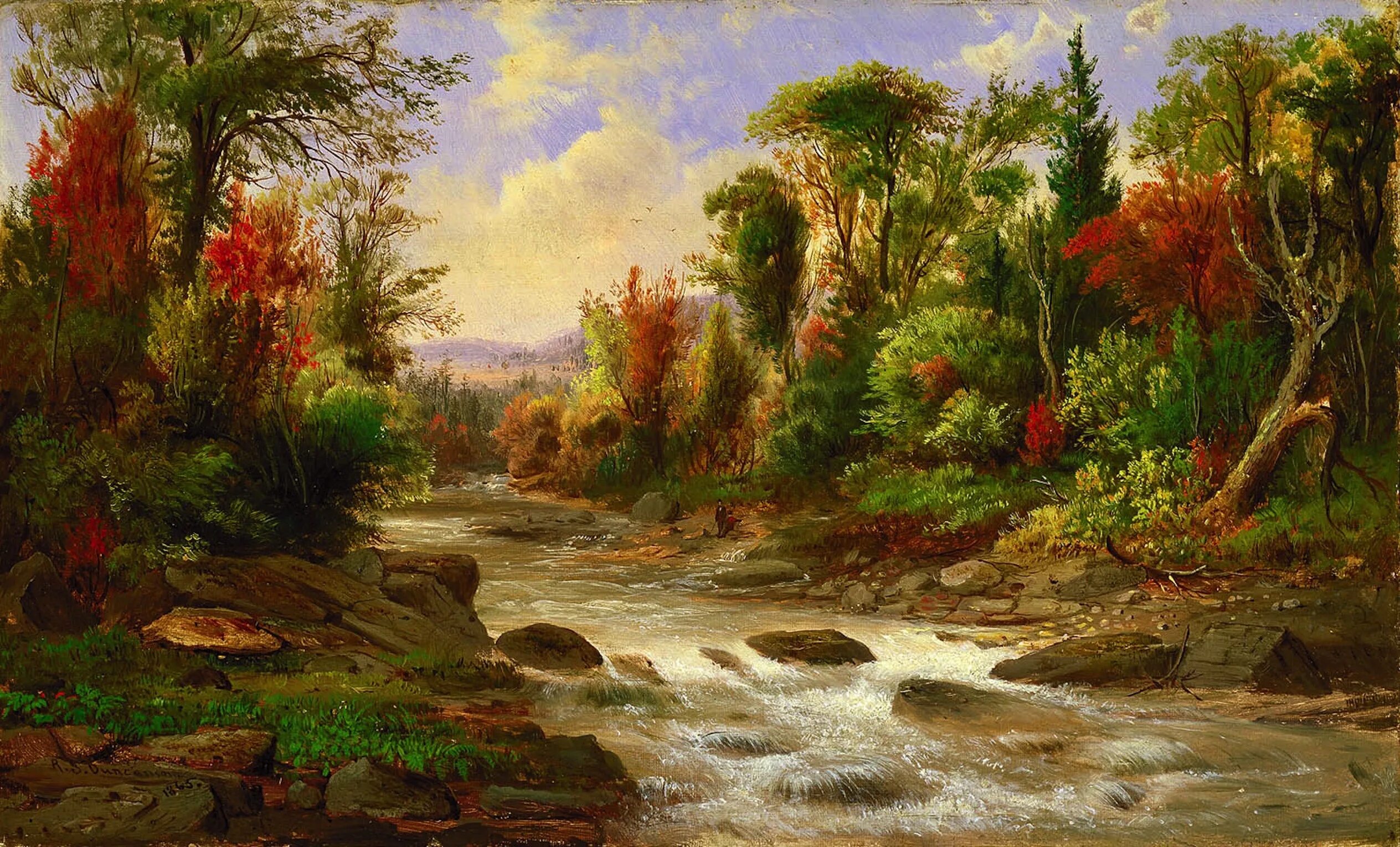 Пейзажный сюжет. Robert Seldon Duncanson.