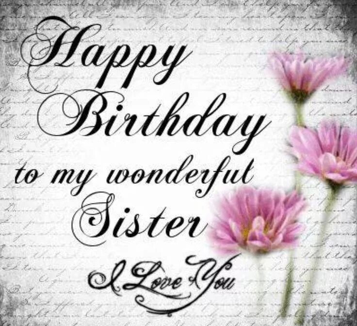 Happy Birthday. Happy Birthday sister. Happy Birthday Wishes картинки. Открытка Happy Birthday sister.