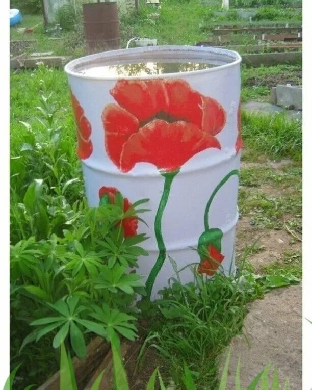 Как раскрасить бочку