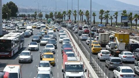 The number of vehicles