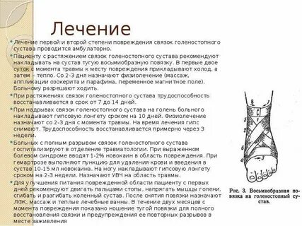 Сколько времени заживает голеностоп