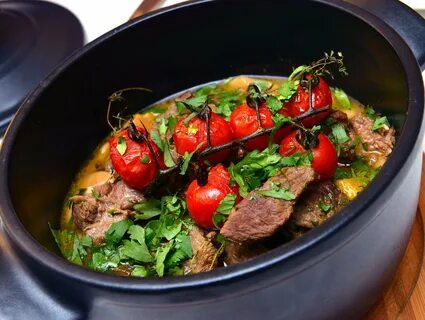 Овощи в казани с мясом