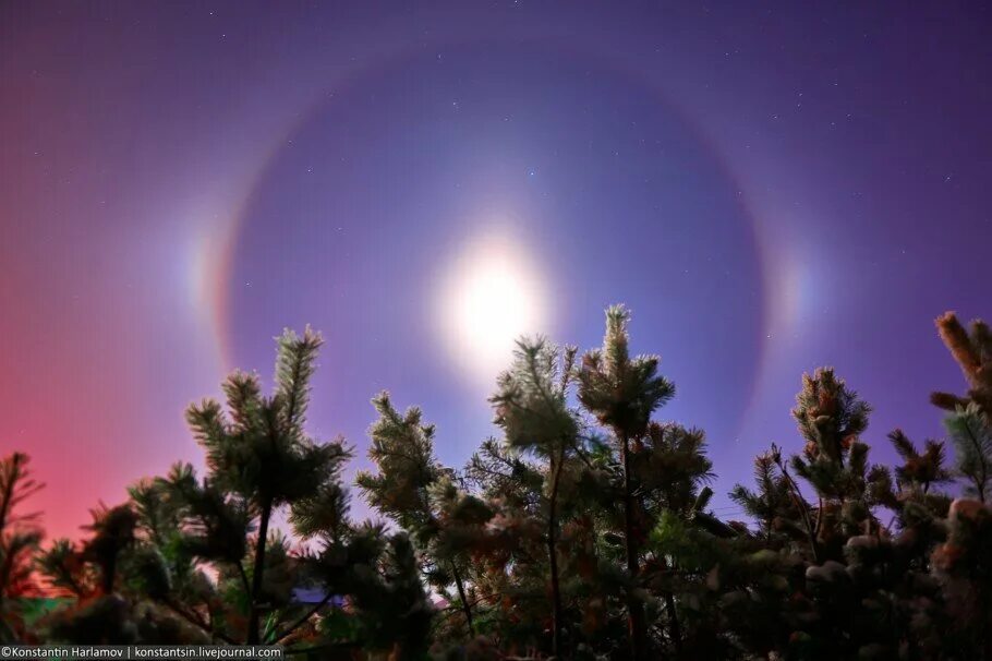 Эффект гало вокруг луны. Гало радуга вокруг солнца. Радуга вокруг солнца как называется зимняя. Радуга вокруг солнца как называется зимняя. Солнечное гало паргелий.