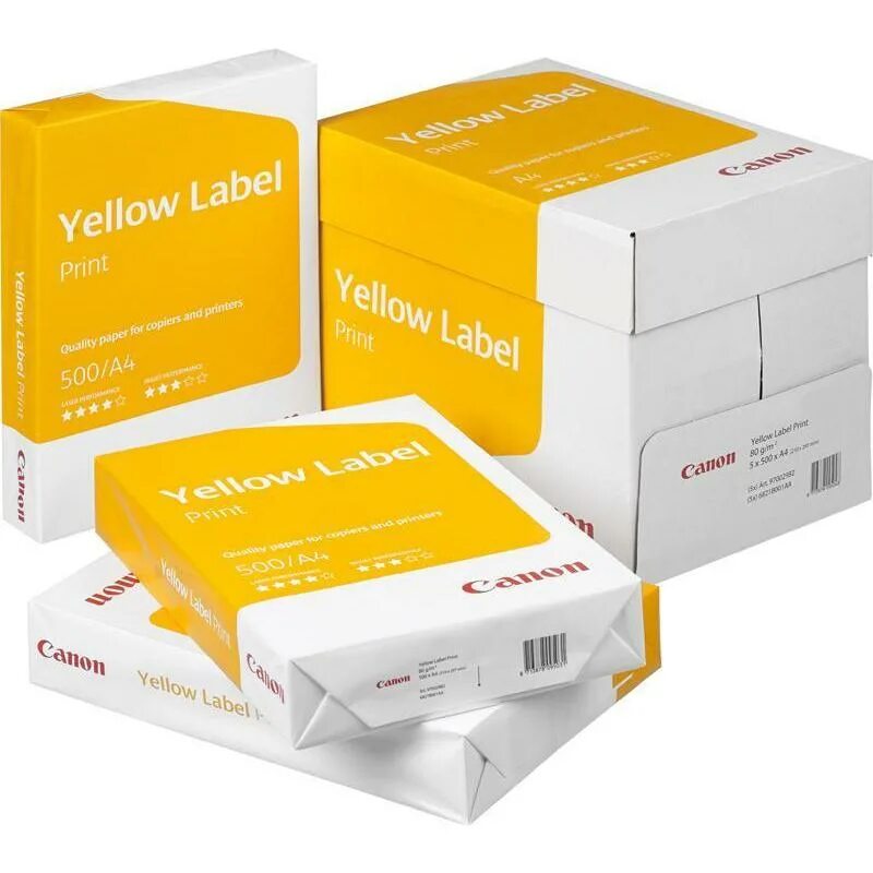 Бумага а4 Canon Yellow Label Print 80г/м 500л. Бумага Canon Yellow Label copy a4/80г/м2/500л.. Офисная бумага Canon Yellow Label Print а4 80гр/м2 500л. Бумага для принтера a4 Canon Yellow Label Print a4/80г/м2/500л.. Печать артикулов