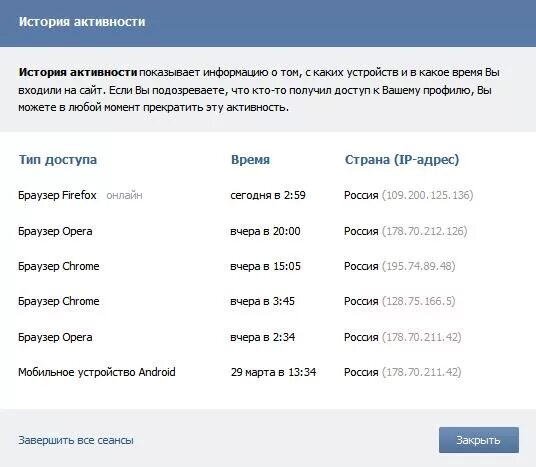 История активности в ВК. Очистить историю активности ВК. История активности в ВК С телефона. ВК безопасность история активности.