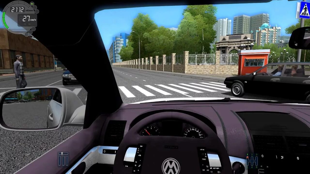 Игра на ПК City car Driving как доехать до деревни. Открой city car driving