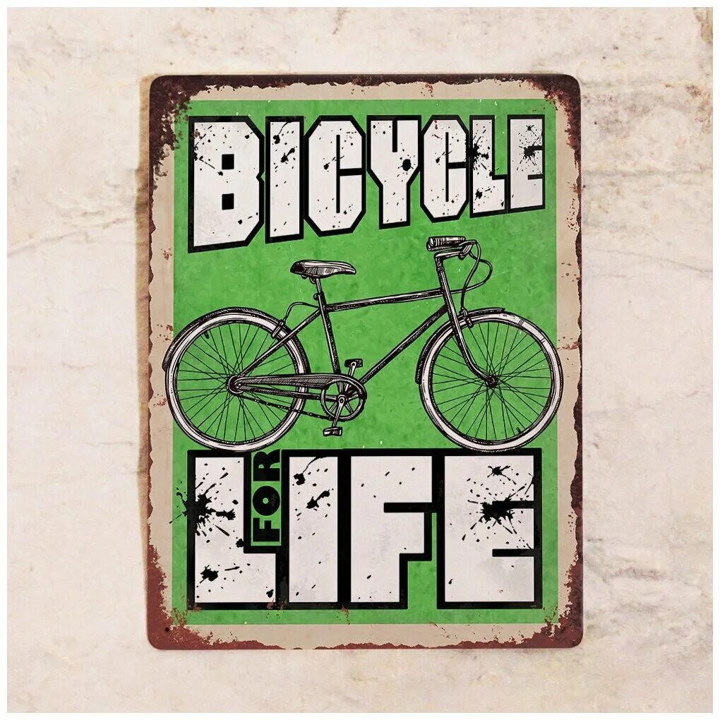 Велосипед life 20. Постер Bicycle. Таблички постеры. Металлический Постер. California плакат с велосипедами.