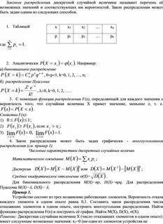 Сумма вероятностей всех возможных случайных величин