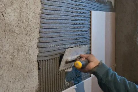 Плиточный клей вместо штукатурки можно использовать