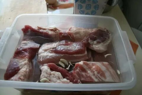 Горячая засолка мяса