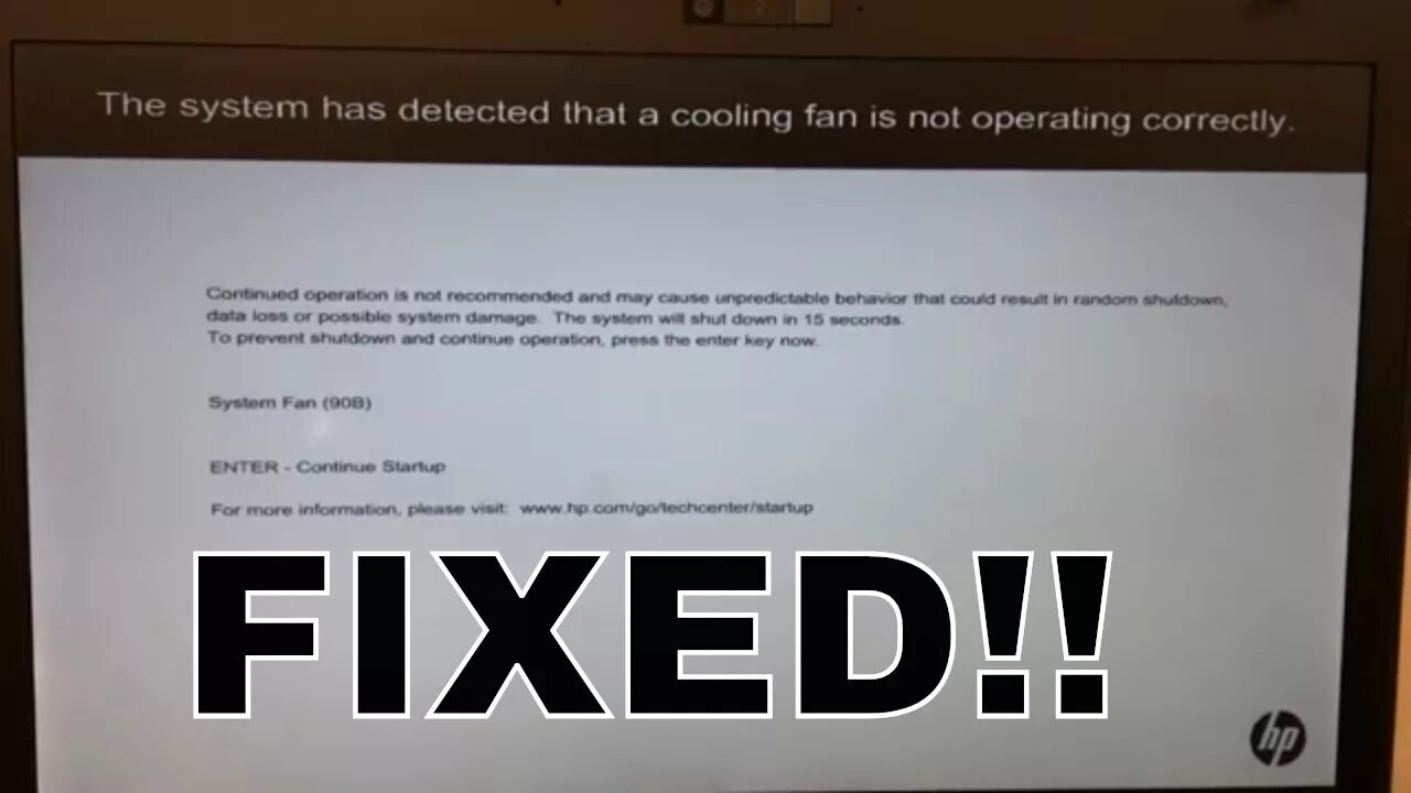 The System has detected that a Cooling Fan is not operating correctly. The System has detected that a Cooling. A Fan is not operating correctly. The System had detected that the Cooling Fan. The system has detected