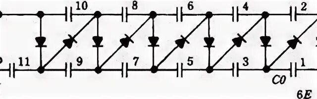Схема умножителя напряжения на диодах и конденсаторах. Схема умножителя на диодах и конденсаторах. Транзисторный умножитель напряжения. Утроитель напряжения схема.