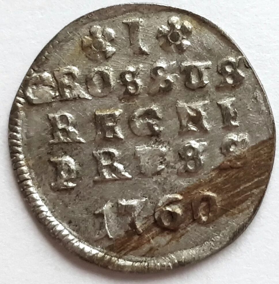 Грош. Медный грош. Русско прусские монеты 1759 1761 годов. Иностранная монета 1761 года. 7 грош