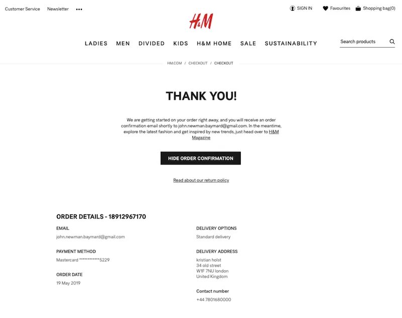 Программа h m