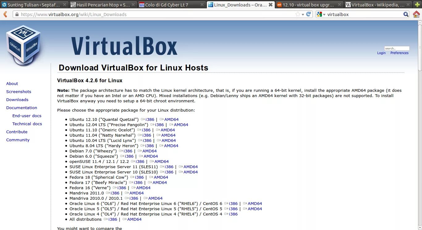 Oracle 64 bit