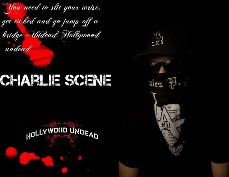 Тексты песен hollywood undead. Hollywood undead чарли. hollywood undead charlie scene. hollywood undead на сцене. charlie scene надпись.