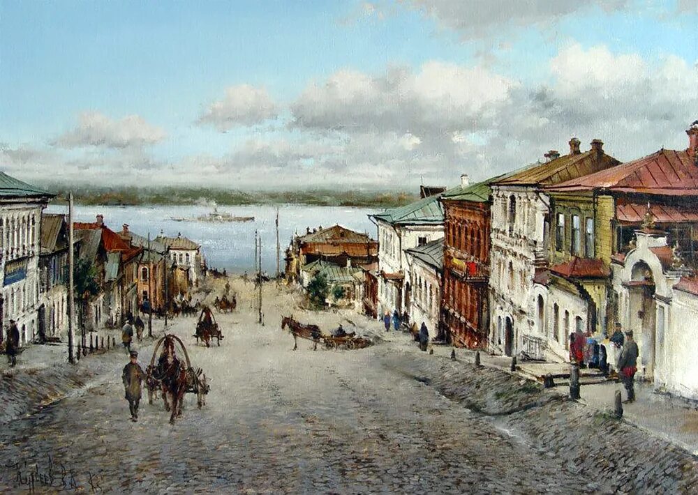 Саратовский художник Курсеев. Town 19