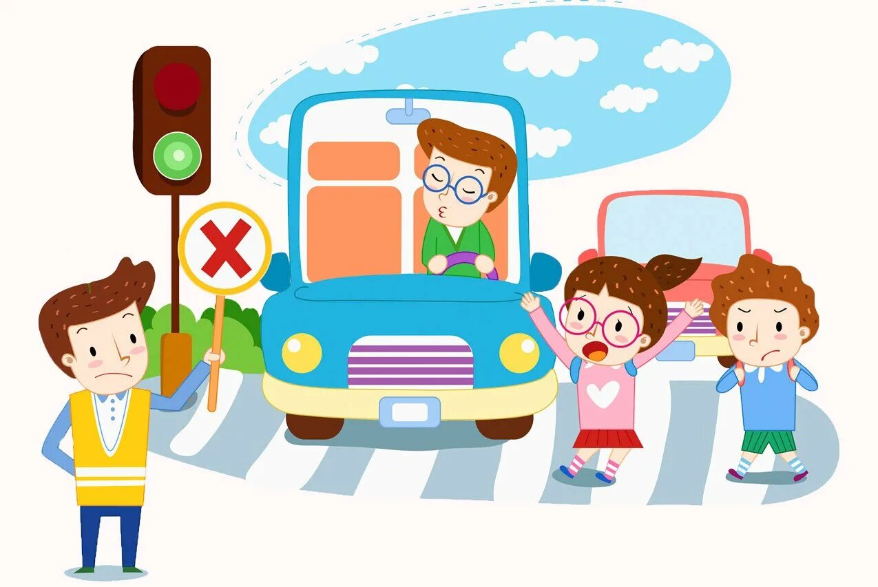 ПДД для детей. ПДД картинки для детей. Дети на дороге. Безопасность на дороге.