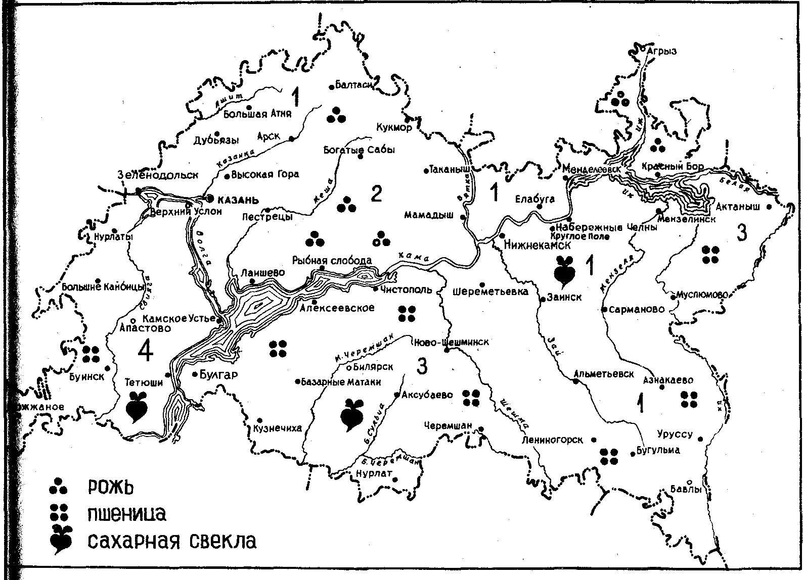 Контурная карта география сельское хозяйство