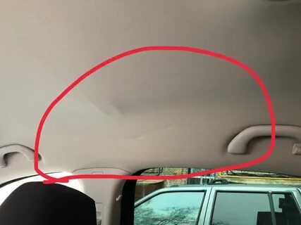 Заломы потолка автомобиля