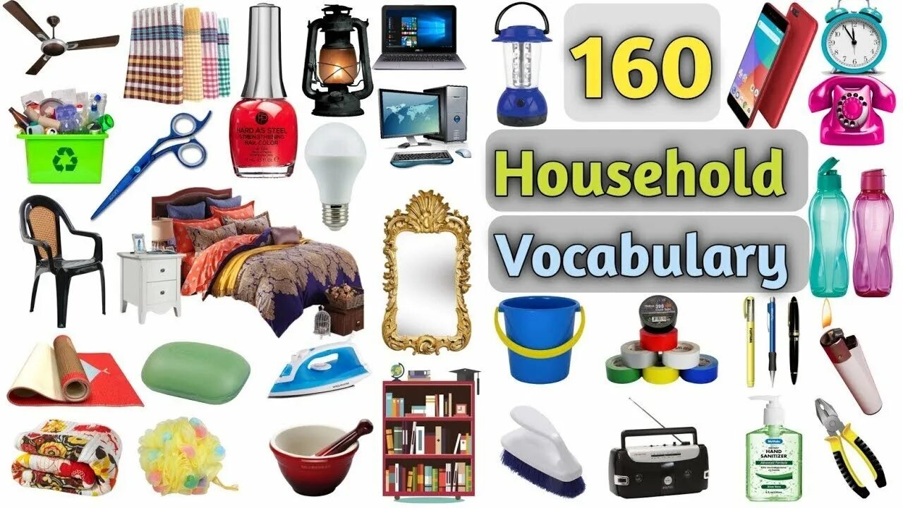 Items things. Household items. Household items Vocabulary. Household Vocabulary. Household thing Vocabulary.