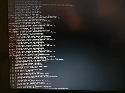 Started gnome display