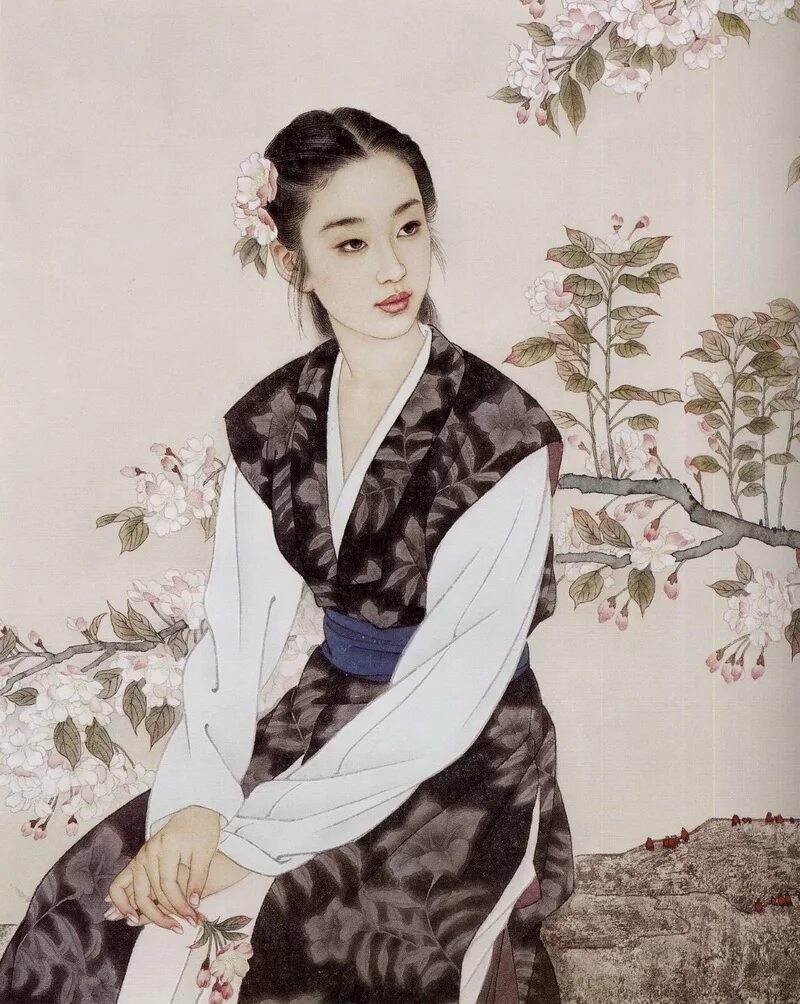 Ванг ю. Художники Wang Meifang, Zhao Guojing. Художник Чжао Гоцзин и его ученица Ван Мэйфан. Китайские художники Wang Meifang, Zhao Guojing.. Чжао Гоцзин.