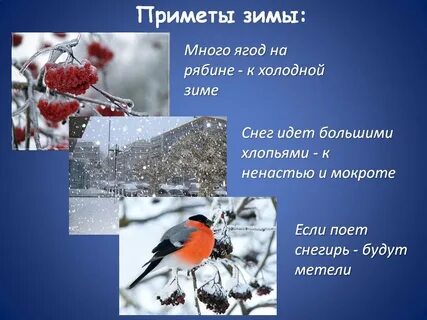 Зимних примет