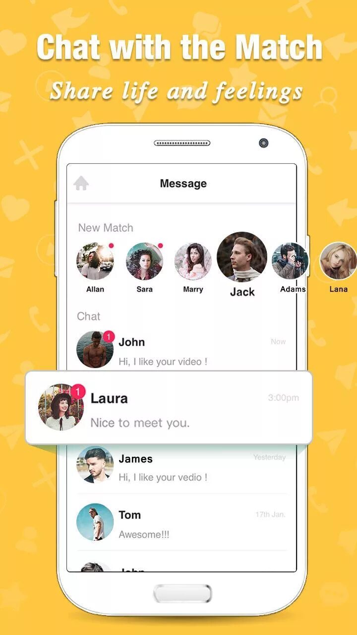 Love me chat. Love chat app. Video dating.