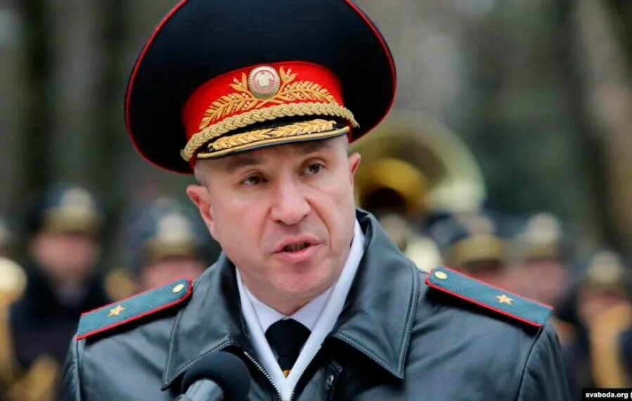 Этот человек будучи министром внутренних дел. Караев министр внутренних дел Республики Беларусь.