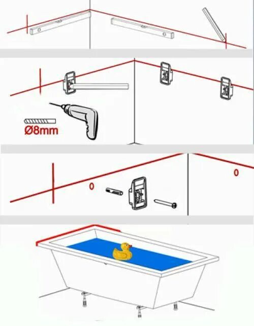 Крепление для ванны к стене как крепить. Стандартное крепление акриловой ванны к стене. Как прикрепить крепление к ванне. Схема крепления акриловой ванны 120х70. Как крепятся акриловые
